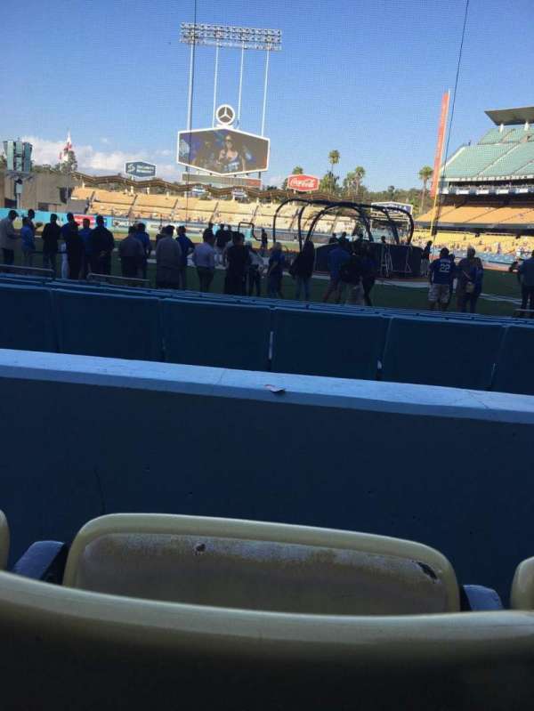 Dodger Stadium, section: 7FD, row: B, seat: 4