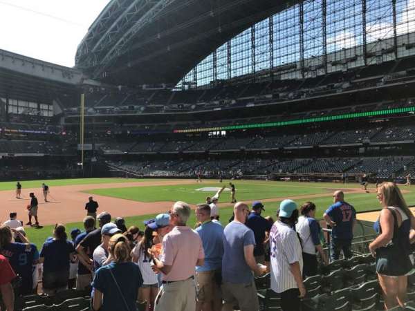 American Family Field, section: 124, row: 10, seat: 3