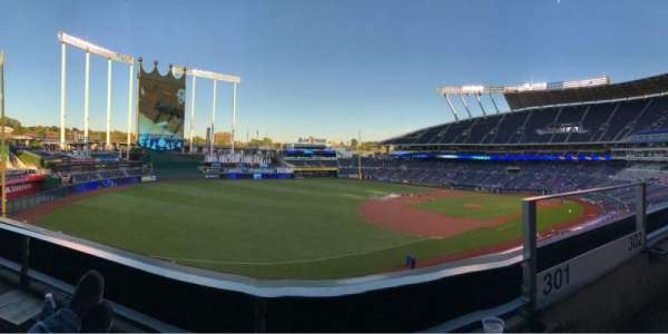 Kauffman Stadium, section: Bench, row: A, seat: 2