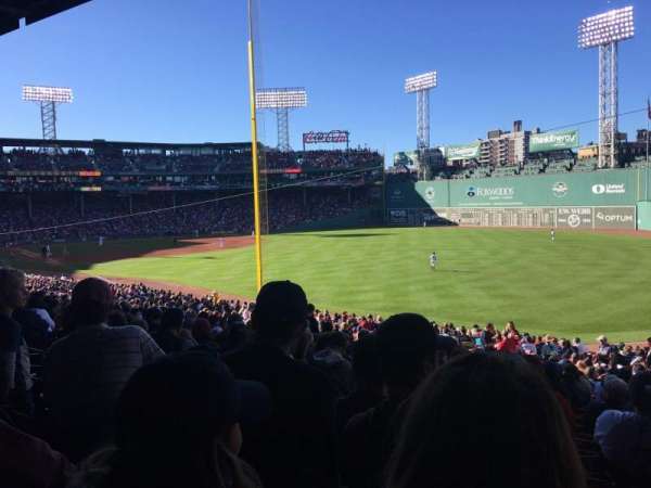 Fenway Park, section: Grandstand 6, row: 4, seat: 11