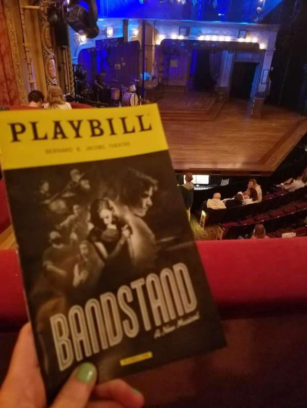 Bernard B. Jacobs Theatre, section: Mezzanine L, row: A, seat: 27
