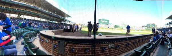 Wrigley Field, section: AA19, row: 2, seat: 4