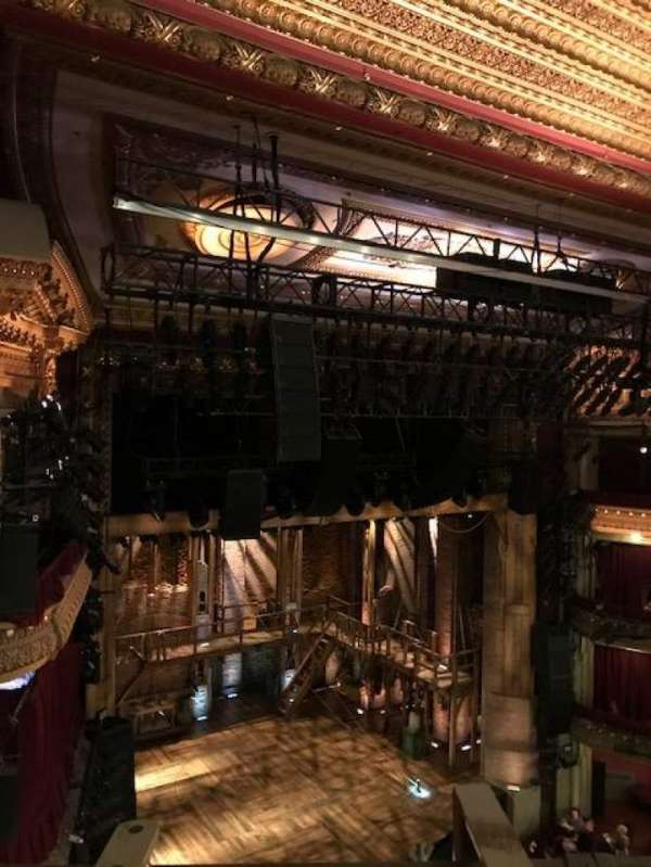 CIBC Theatre, section: Balcony L, row: A, seat: 13