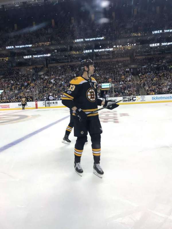 TD Garden, section: 11, row: 1, seat: 9