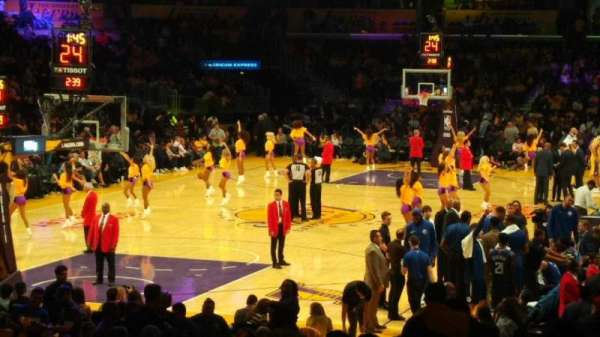 Crypto.com Arena, section: 106, row: 18