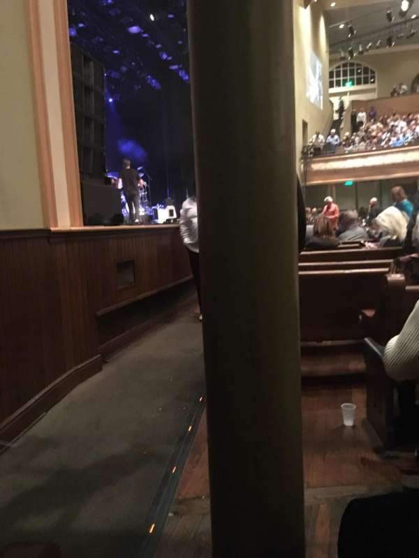 Ryman Auditorium, section: MF-8, row: M, seat: 7