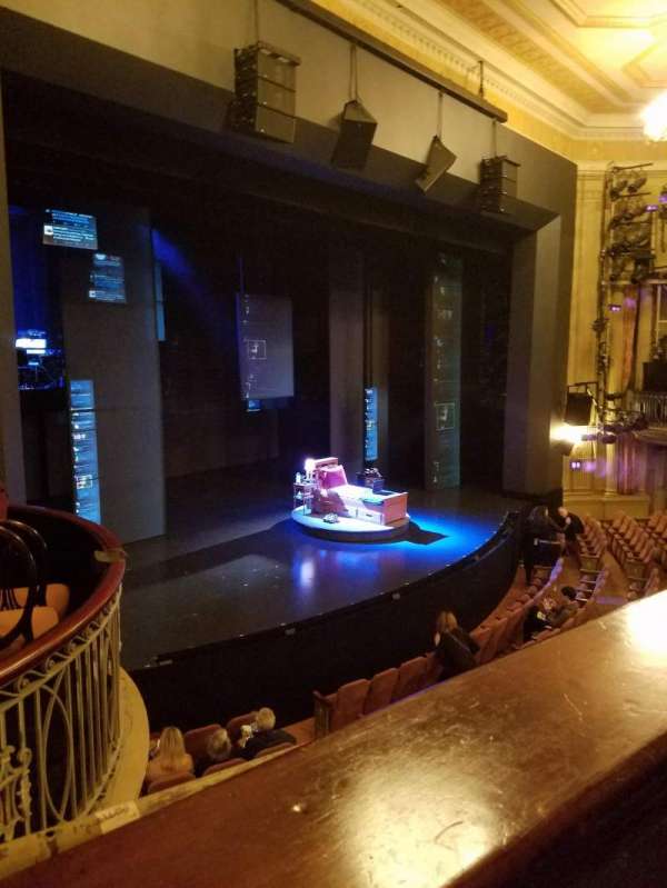 Music Box theatre, section: Mezzanine L, row: A, seat: 23