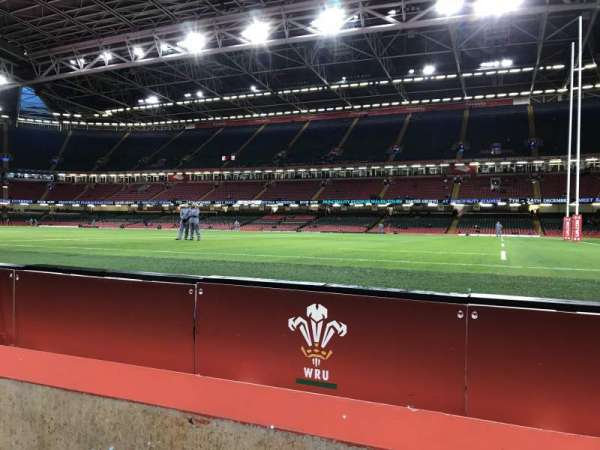 Principality Stadium, section: L6, row: 2, seat: 17