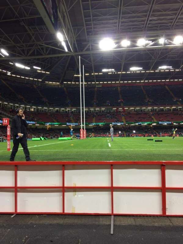 Principality Stadium, section: L33, row: 1, seat: 11