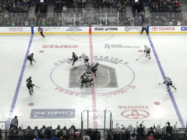 T-Mobile Arena, section: 205, row: H, seat: 5
