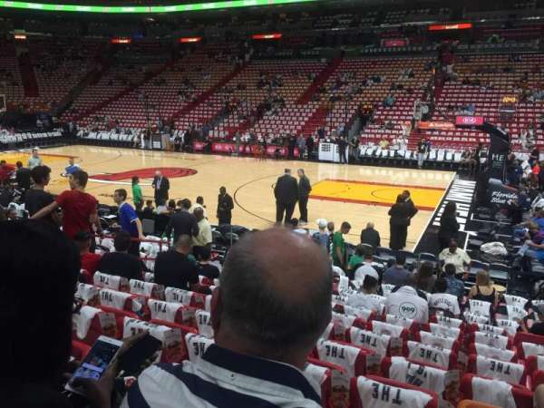 Kaseya Center, section: 105, row: 12, seat: 11