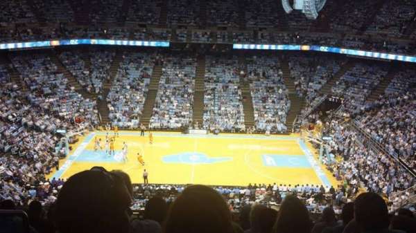 Dean E. Smith Center, section: 209, row: Q