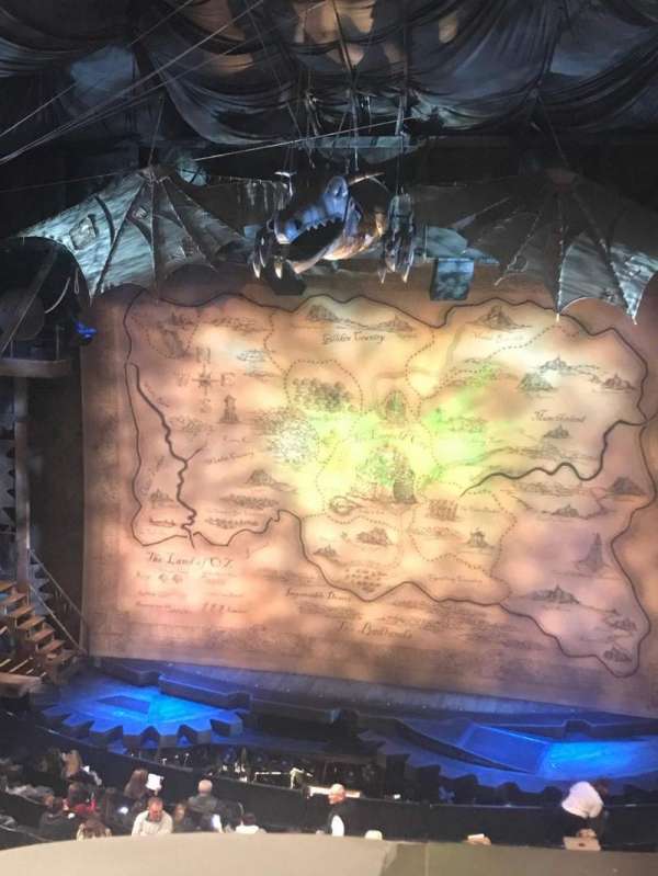 Gershwin Theatre, section: Front Mezzanine C, row: A, seat: 116