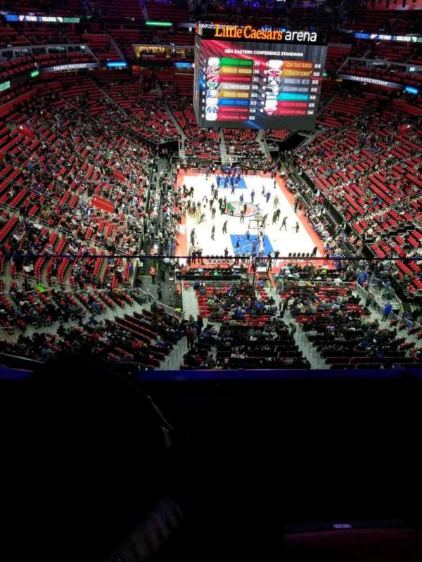 Little Caesars Arena, section: 220, row: 2, seat: 4