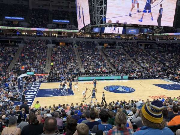Target Center, section: 112, row: N, seat: 11
