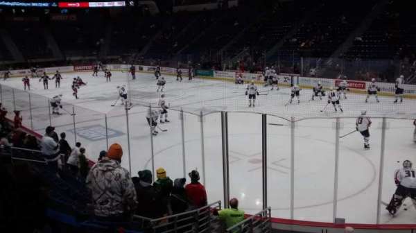 PeoplesBank Arena, section: 112, row: M, seat: 9