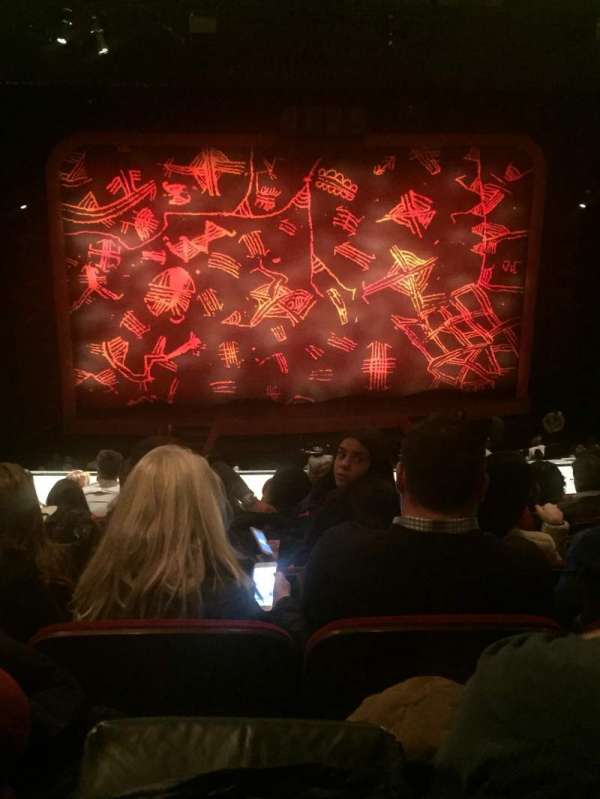 Minskoff Theatre, section: Mezzanine, row: H, seat: 117