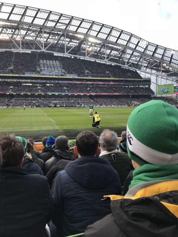 Aviva Stadium, section: 105, row: G, seat: 21