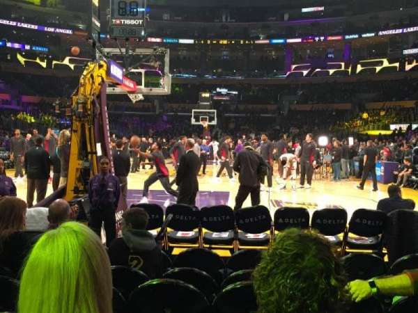 Crypto.com Arena, section: 106, row: G, seat: 7