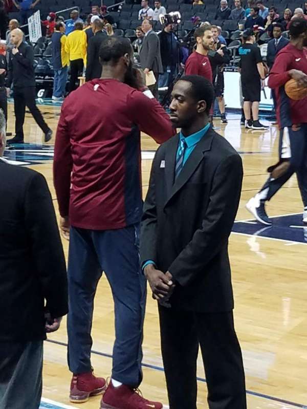 Spectrum Center, section: 112, row: B, seat: 4