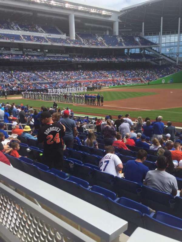 LoanDepot Park, section: 6, row: A, seat: 7