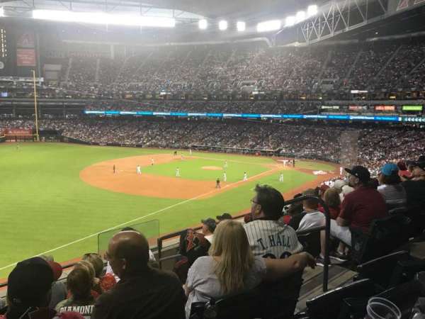 Chase Field, section: 218, row: 6, seat: 5