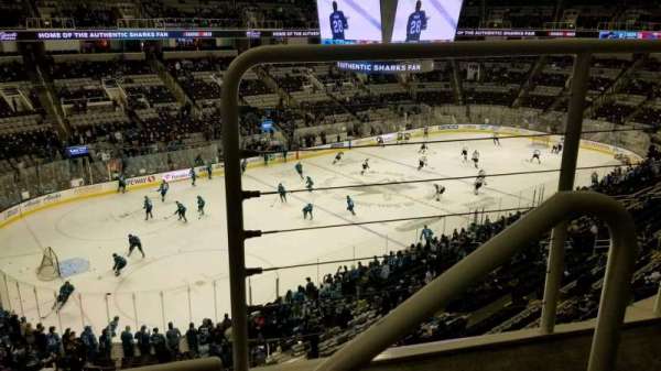 SAP Center, section: 218, row: 2, seat: 2