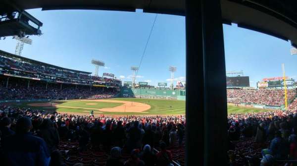 Fenway Park, section: grandstand 14, row: 3, seat: 4