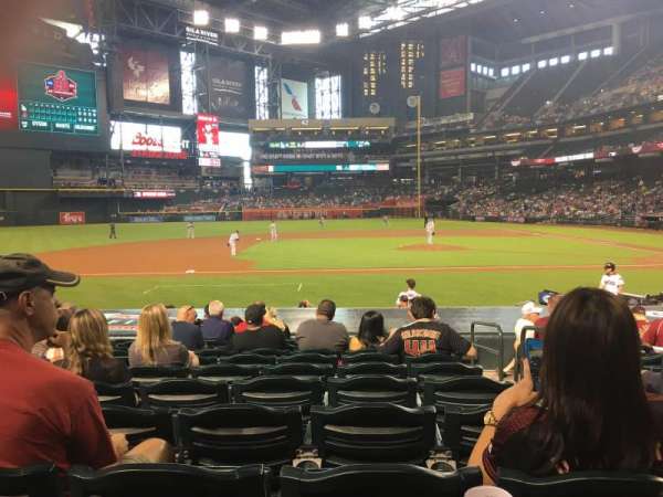 Chase Field, section: O, row: 16, seat: 1 and 2