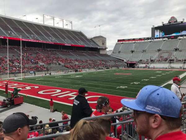Ohio Stadium, section: 9a, row: 3, seat: 8