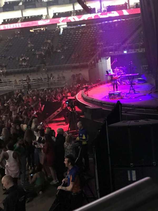 The O2, London, section: 113, row: J, seat: 416
