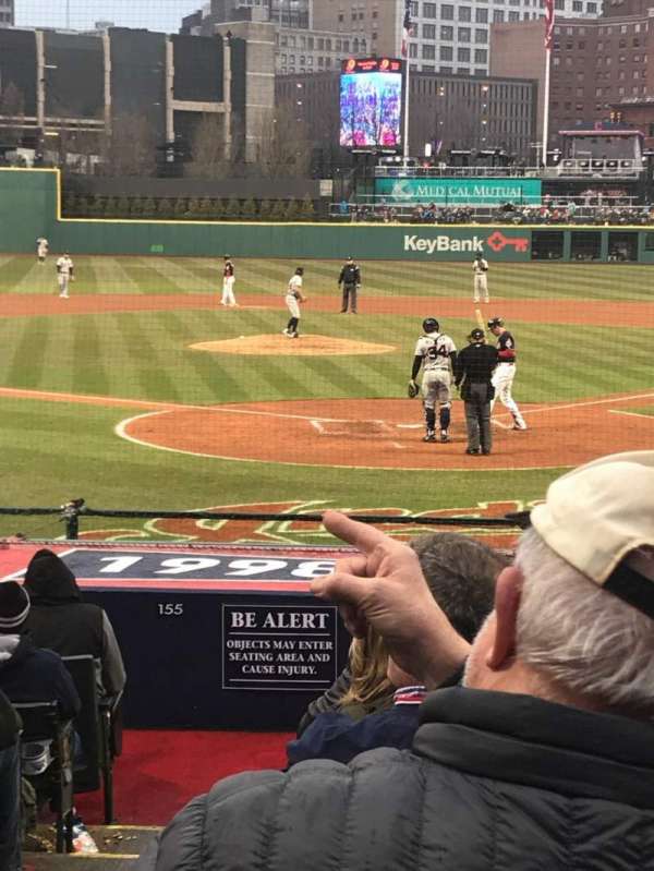 Progressive Field, section: 154, row: R, seat: 10
