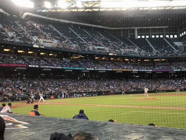 Chase Field, section: D, row: 7, seat: 1 and 2