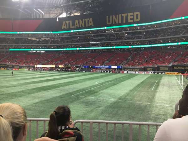 Mercedes-Benz Stadium, section: 106, row: 11, seat: 2
