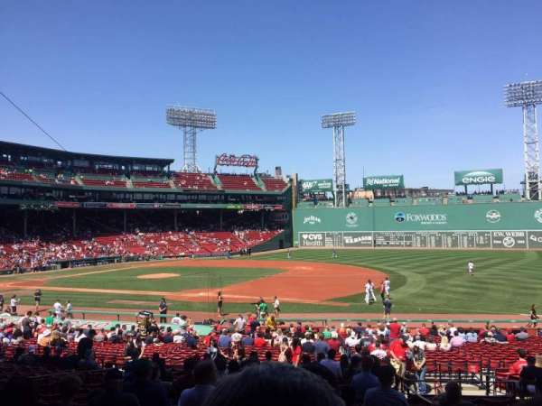 Fenway Park, section: Grandstand 13, row: 1, seat: 8