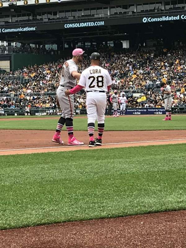 PNC Park, section: 25, row: 1, seat: 10