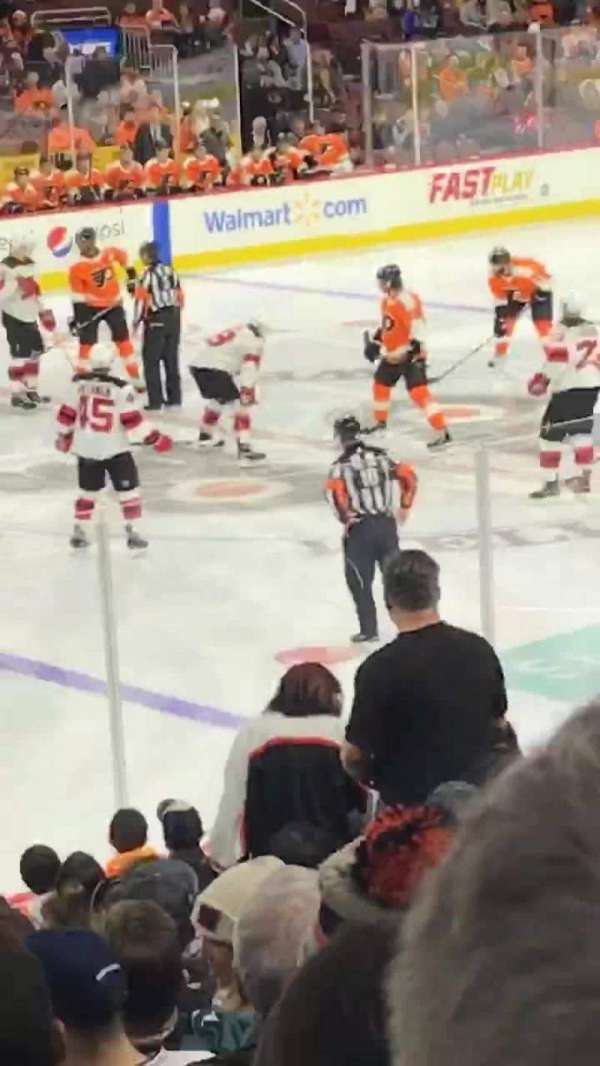 Xfinity Mobile Arena, section: 111, row: 17, seat: 7