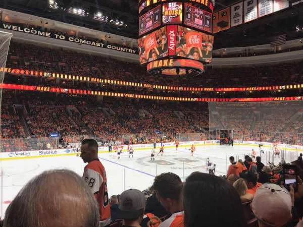 Xfinity Mobile Arena, section: 111, row: 17, seat: 7