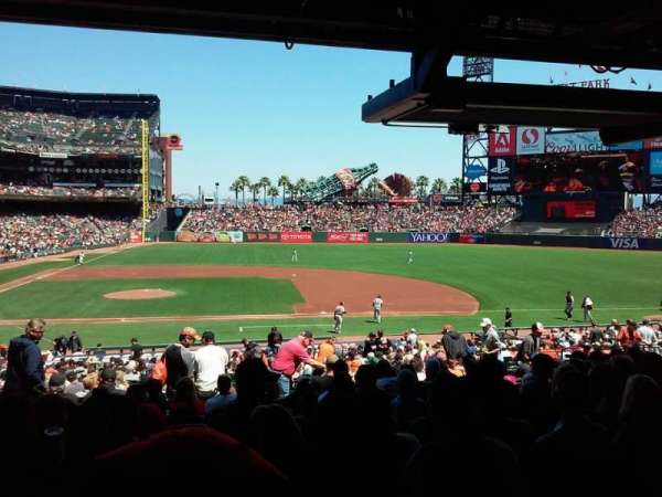 Oracle Park, section: 108, row: 36, seat: 14
