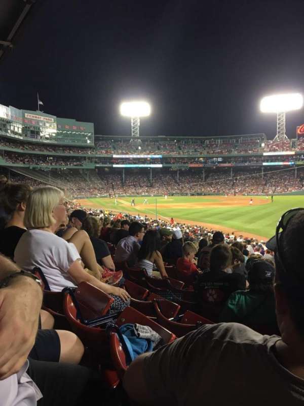 Fenway Park, section: Right Field Box 93, row: Ww, seat: 7