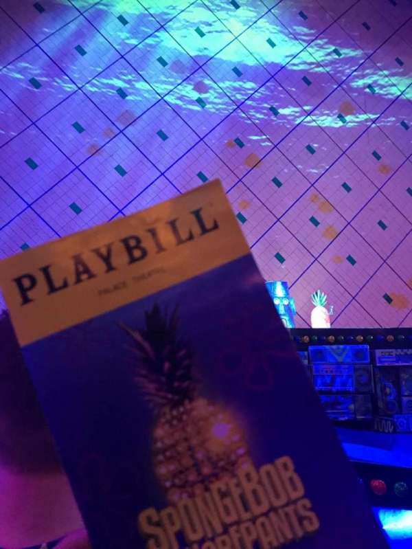 Palace Theatre, Broadway, section: Orchestra, row: C, seat: 107