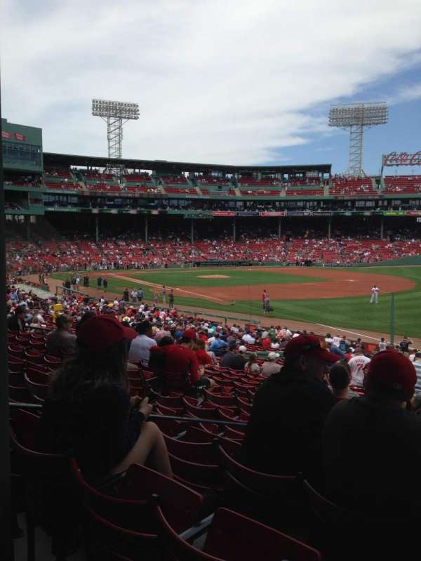 Fenway Park, section: Grandstand 9, row: 1, seat: 8