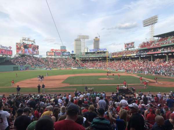 Fenway Park, section: Grandstand 25, row: 1, seat: 19