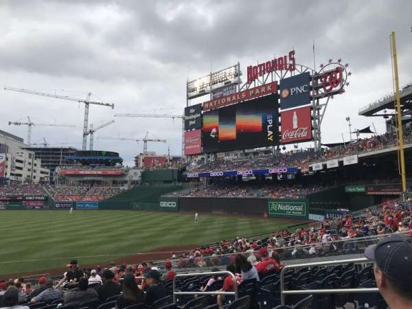 Nationals Park, section: 133, row: Z, seat: 7