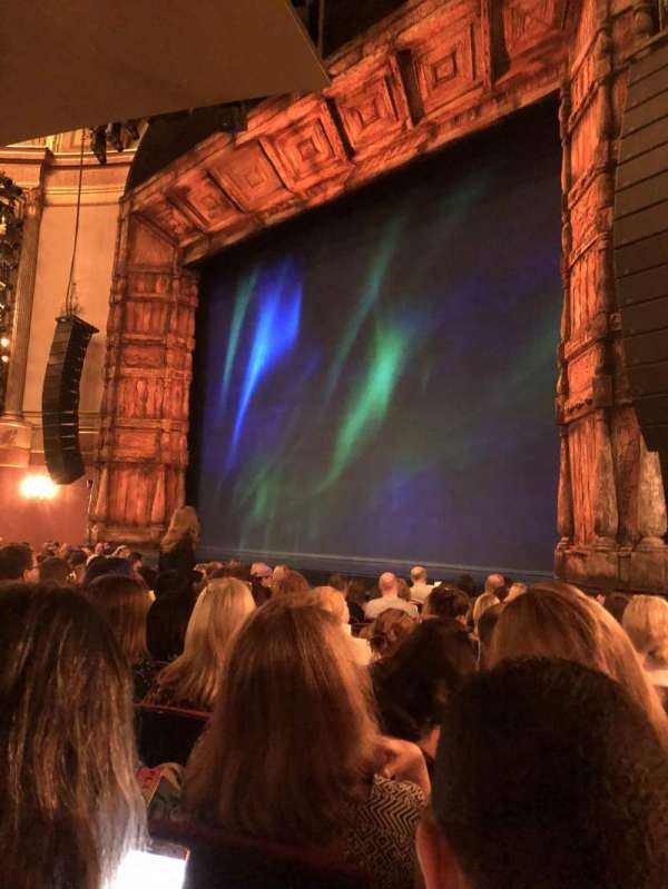 St. James Theatre, section: Orchestra R, row: L, seat: 26