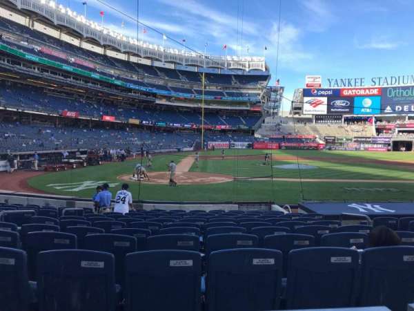Yankee Stadium, section: 117b, row: 1, seat: 5