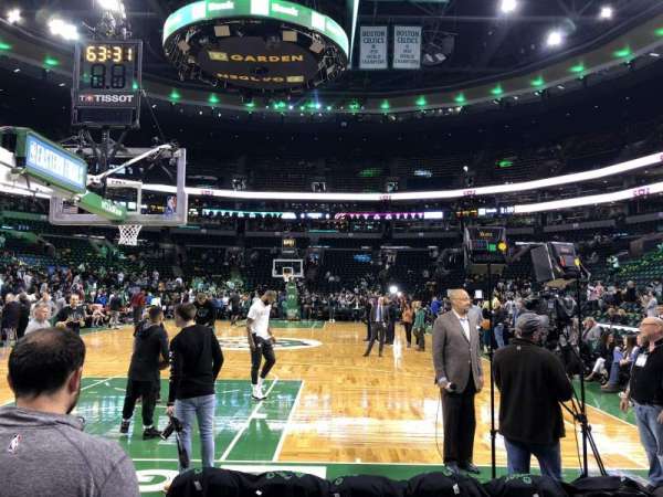 TD Garden, section: 17, row: A, seat: 13