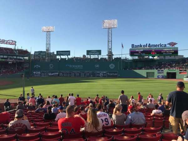 Fenway Park, section: Right Field Box 97, row: JJ, seat: 5