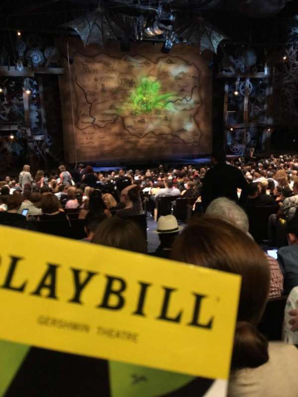 Gershwin Theatre, section: Orchestra L, row: T, seat: 7