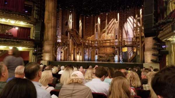 CIBC Theatre, section: Orchestra R, row: P, seat: 12